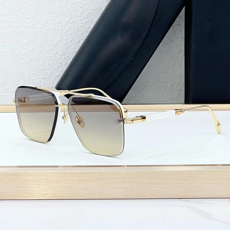 Z26 Champagne Gold Desinger Sunglasses for Men Women Alloy Big Square Gradient  Anti-reflective UV400 Fashion Gafas THE GEN I