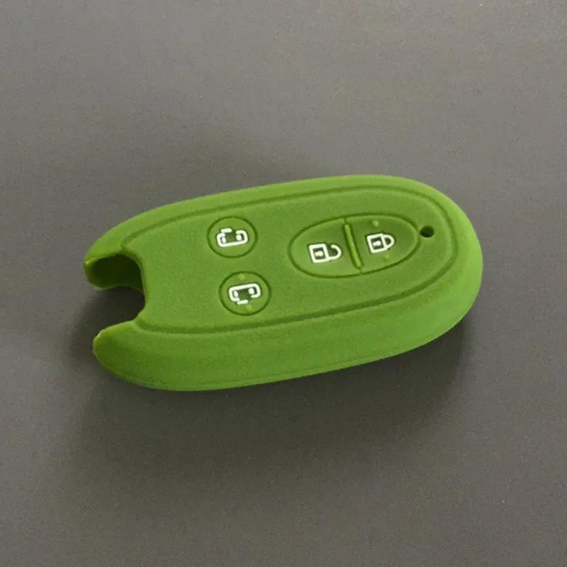 Silica Gel Car Key Case Cover for Suzuki Spacia Stingray Wagon R Alto Solio Concept KCar Automatic Door 4button Remote Key
