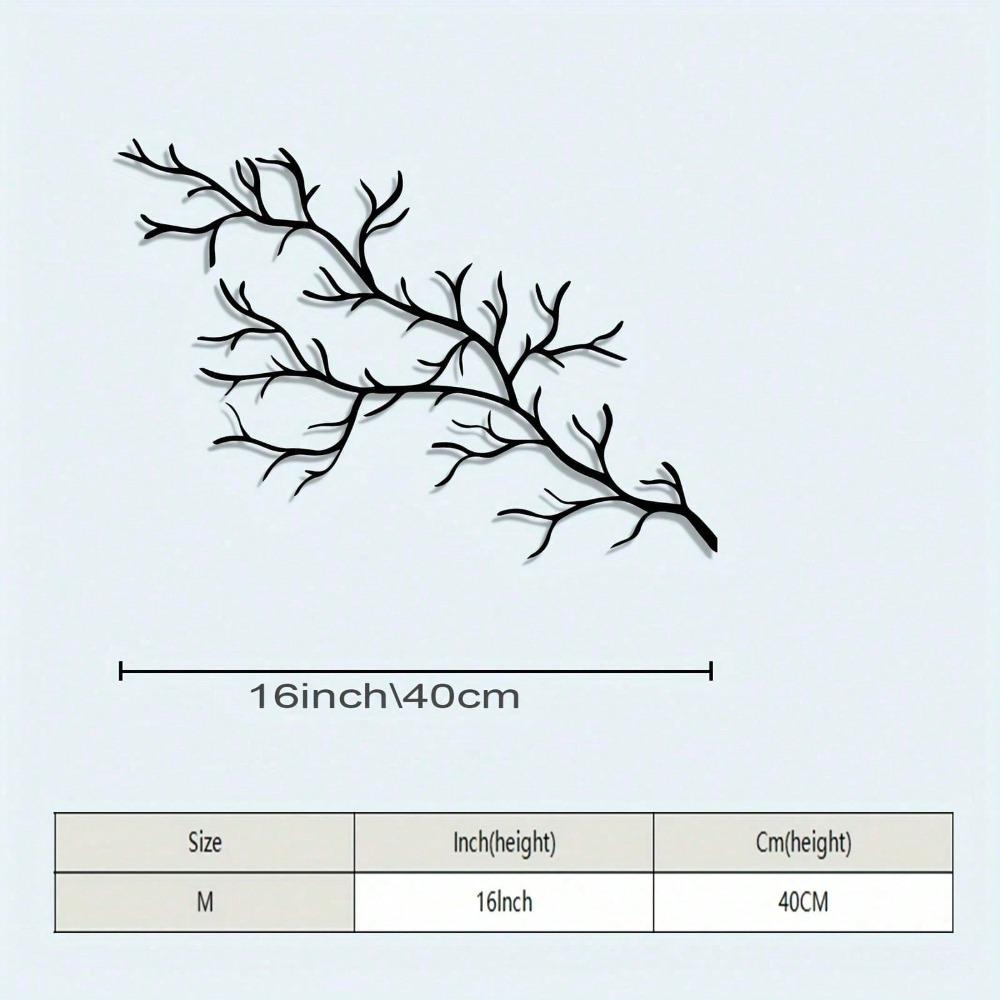 Винтажная металлическая настенная вешалка-дерево, деревенский крючок, железо, декор для дома 40x28