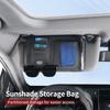 Car Sun Visor Organizer Sunglasses Holder Card Storage Bag Interior For KIA Rio K5 Sportage Ceed Sorento Picanto Stinger Opti Usgm40