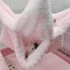 Hamster Hammock Cave Shed Small Pet Warm Hut Cage Tunnel for Guinea Pigs
