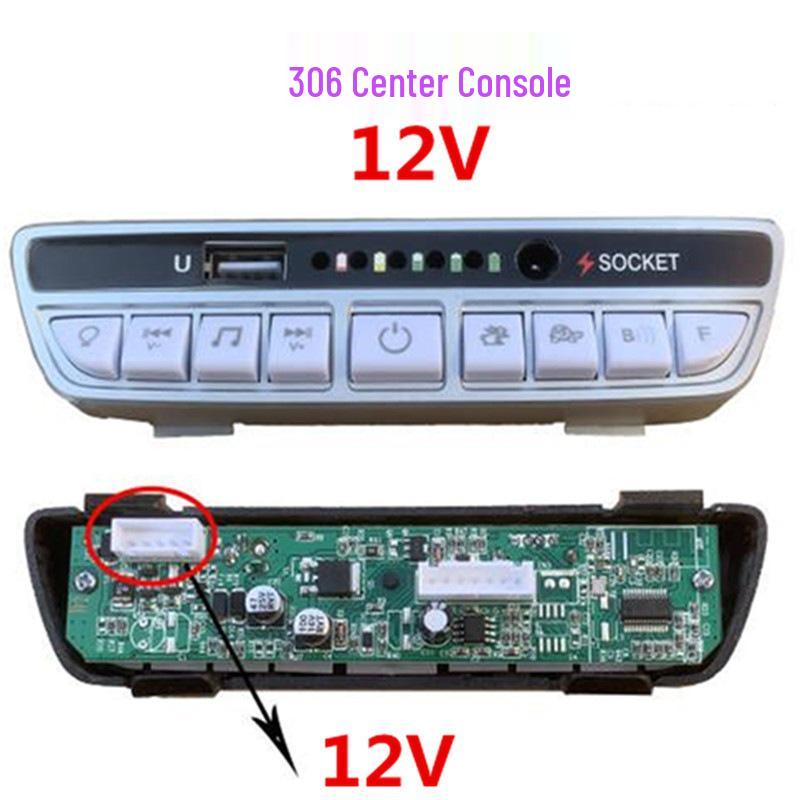 Berryjia Little Sun Kids' Electric Car Music Controller Panel and Motherboard Accessory.