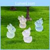 Cute Luminous Deer Resin Figurine For Miniature Fairy Garden And Table Decor