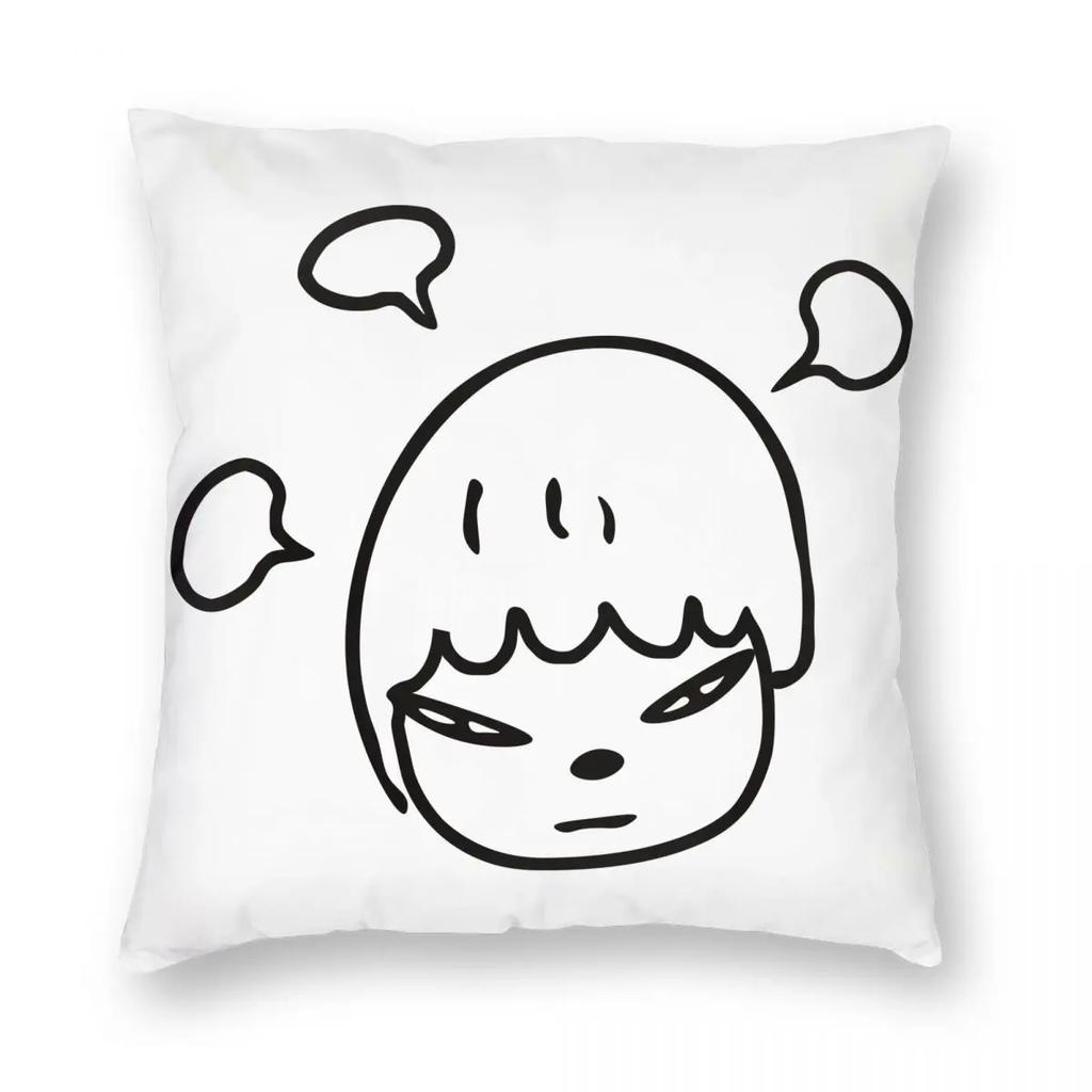 Yoshitomo Nara Dream Pillowcase Printed Fabric Cushion Cover Decor Throw Pillow Case Cover Home Square X
