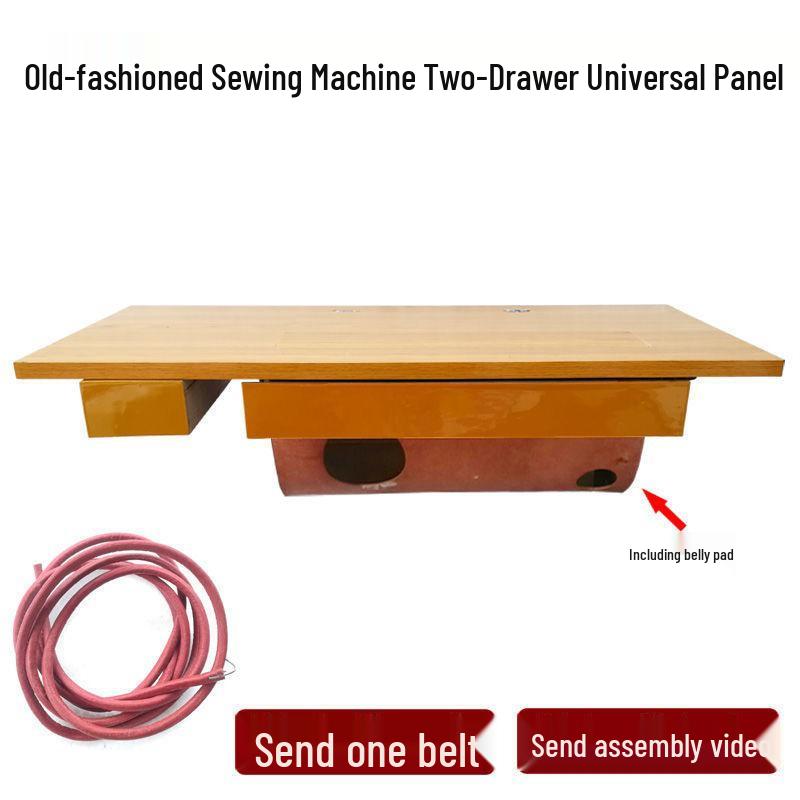 

Classic Solid Wood Sewing Table with Butterfly Design and Three Drawers