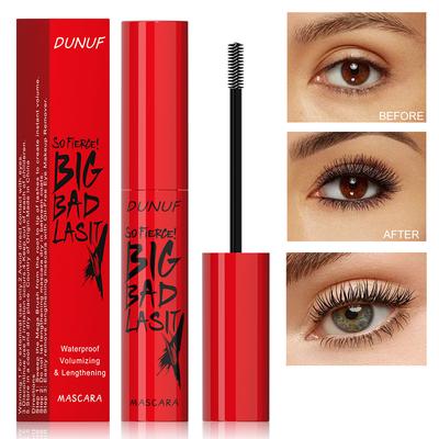 Wasserfeste Wimperntusche, langanhaltend, wischfest und volumengebend, für alle Hauttypen, schwarze Wimperntusche, Geschenk für Frauen