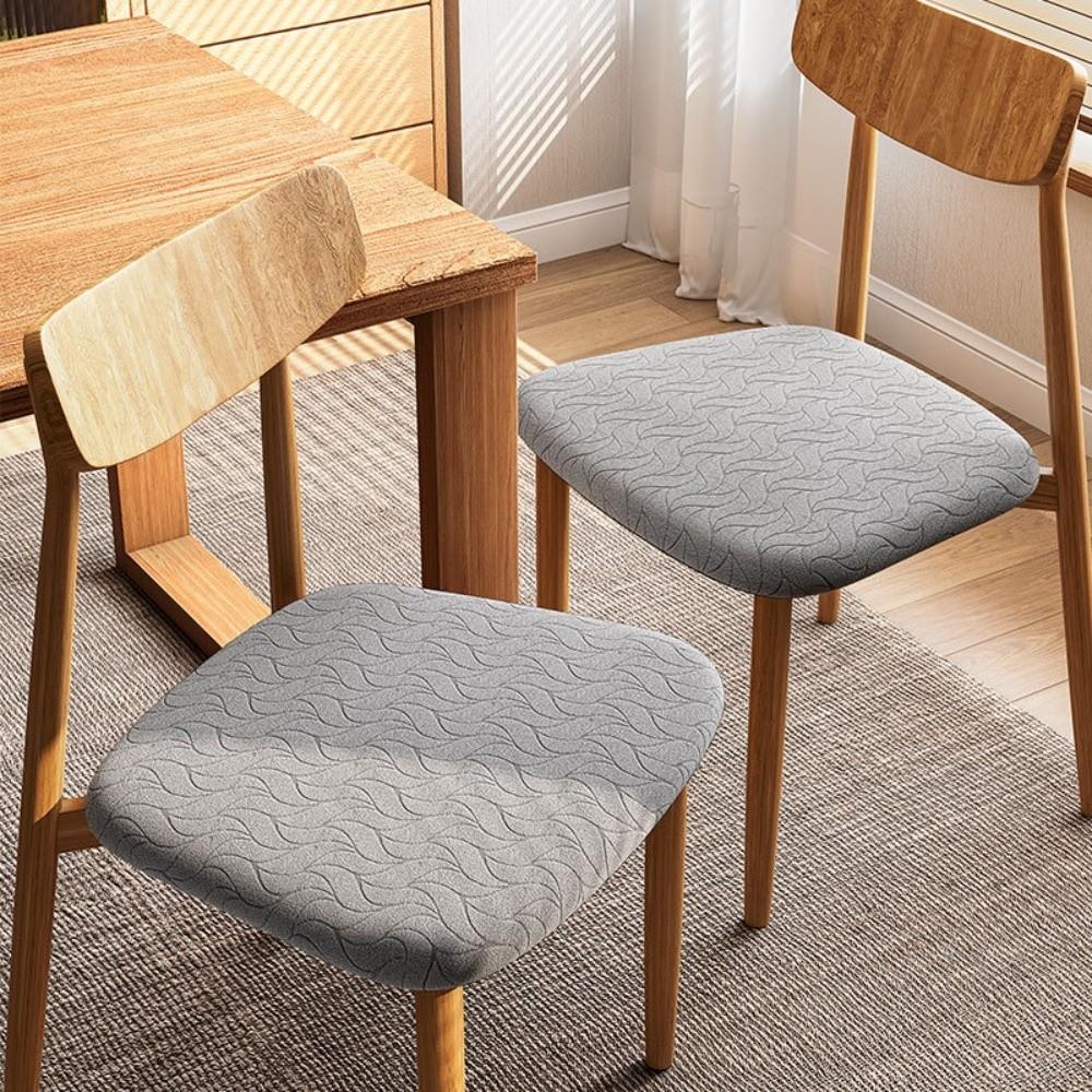 Chair Cover Removable Elastic Seat Protector Jacquard Stretch Anti-dirty Chair Seat Covers Dining Room Restaurant Decor