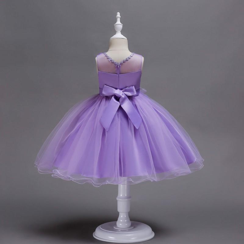 Girls Princess Tulle Dress Kids Formal Party Gown Weddings Birthdays