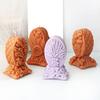 Creative Resin Candle Molds Decorative  Bees Flower Relief Candle Silicone Mold for Candle Making Supplies