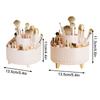 360° Rotating 7 Slot Makeup Brushes Holder Organizer Multi-Functional Desk Storage Cosmetics Storage For Vanity Desktop Bathroom