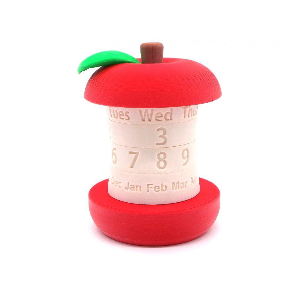 Unique Gift 3D Printed Calendar Tating Design Desktop Calendar Rotating Calendar  Christmas Gifts