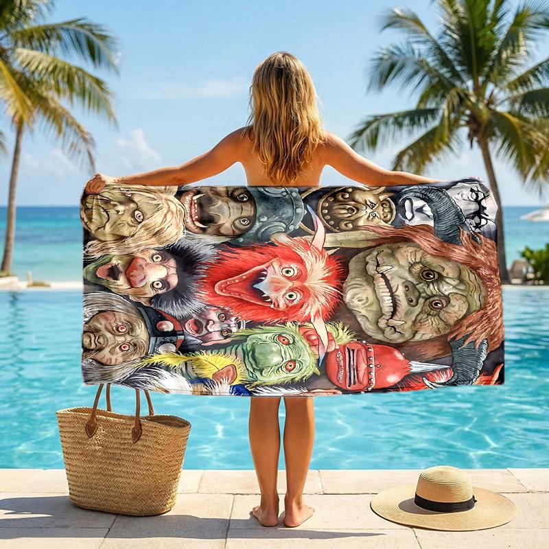 Labyrinth Fashion Beach Towel: Ideal for Summer Adventures Soft, absorbent and quick drying suitable for swimming and bathing