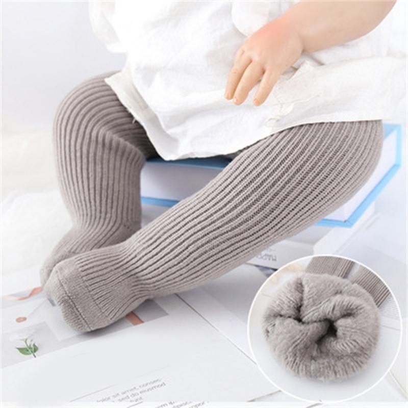 Girls Stretchy Tights Pantyhose Warm Leggings Baby Leg Warmers Children Autumn Winter Soft Knitting Pantihose Stockings