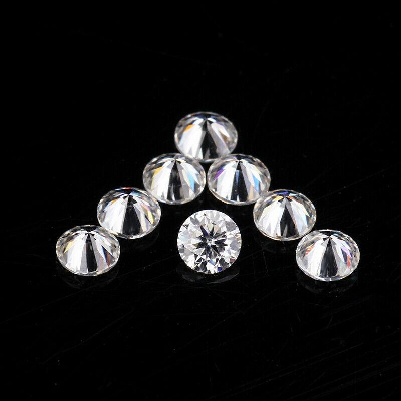 SI Round Cut  HPHT/ CVD 2 MM Size   2 Stones , Lab Grown Diamonds DEF