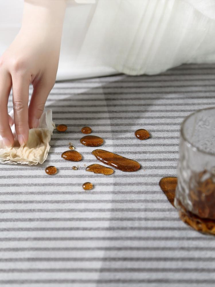 Light Grey Geometric Striped Carpet Living Room Luxurious Decorative Carpets Modern Artistic Lines Rugs Easy Clean Bedroom Rug