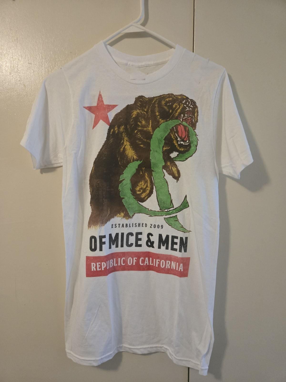 Rare! Of Mice and Men Band California shirt Shirt Unisex Concert TU448 L