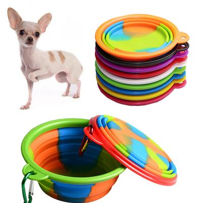 9 Colors Camouflage Pet Bowl with Buckle Food Container Pet Feeder for Small Dogs Feeding Bowls Dog Suppliesl