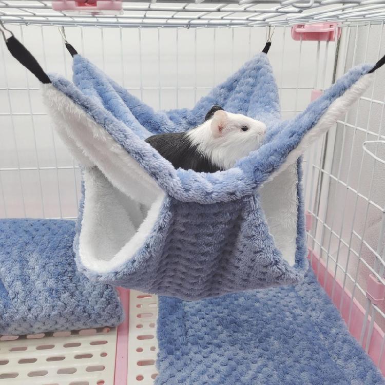 Hamster Hammock Cave Shed Small Pet Warm Hut Cage Tunnel for Guinea Pigs