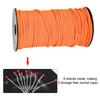 100m 9 Strands 4mm Heavy Duty Parachute Cord Lanyard String Cloth Line Camp Rope (Orange)
