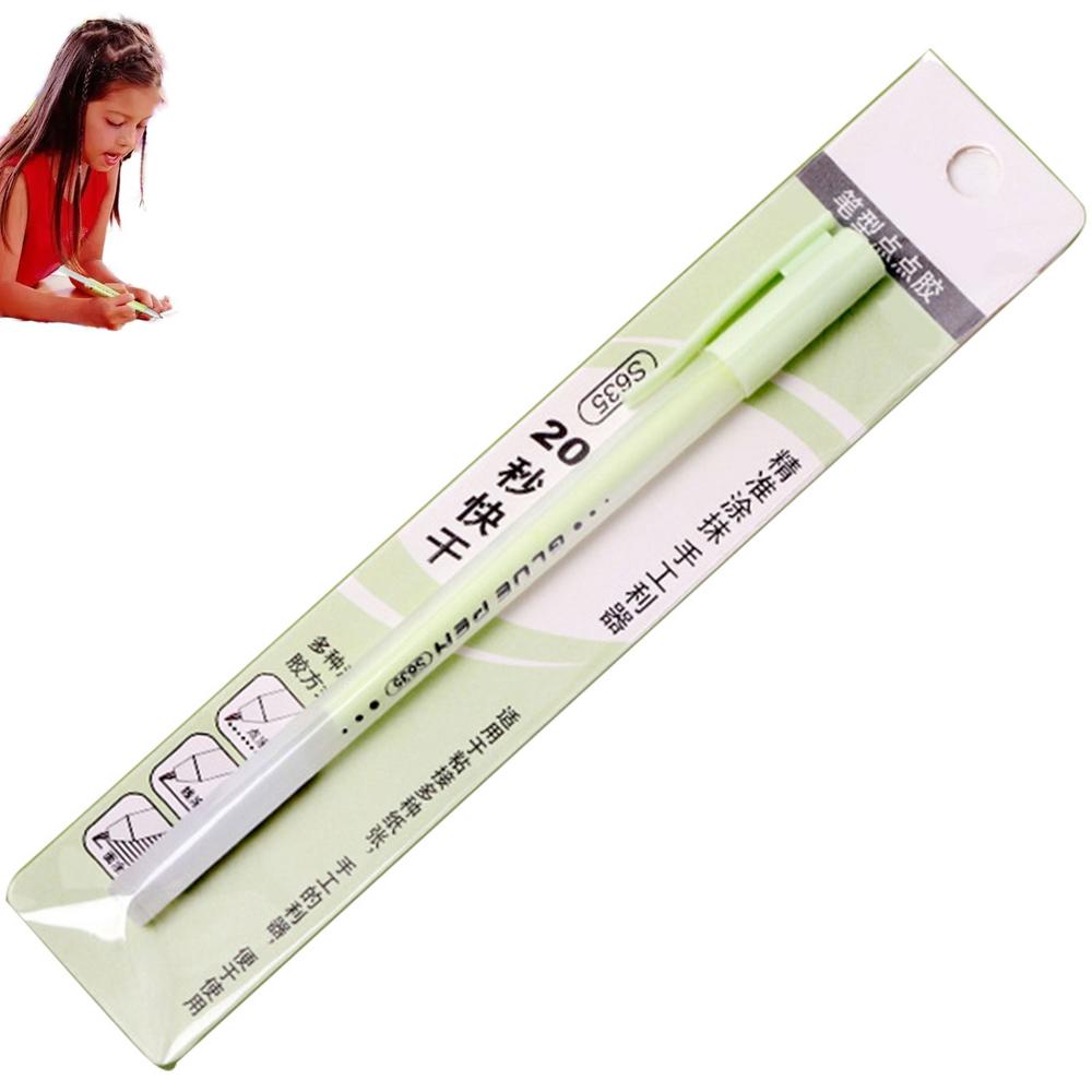 

Scrapbook Quick Dry Glue Pen Gl-ue Dots Adhesive Tool Quick Dry Papercrafts DIY Handmade Stationery Liquid Glue Pen зелёный