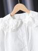 Premium Girls' 100% Cotton Long-Sleeve Shirt - School Style for Spring/Autumn 2026