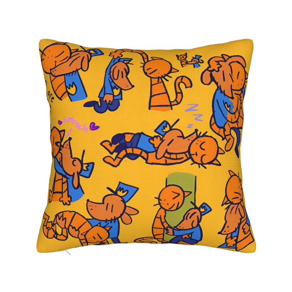 Dog Man Comic Pillow Cover Accessories Printing Cushion Cover Decor  Pillow Case Cover Seat Multiple Sizes