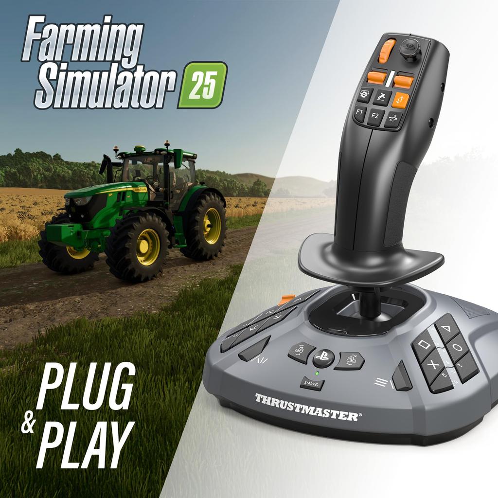 Thrustmaster SimTask FarmStick Farming Simulator 2025 T248 T128 Joystick with PS5 and (Compatible PC)