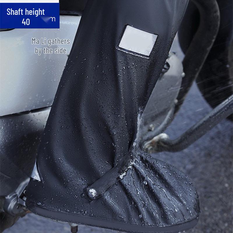 Unisex Waterproof High-Top Rain Boots with 360° Coverage and Wear-Resistant Sole