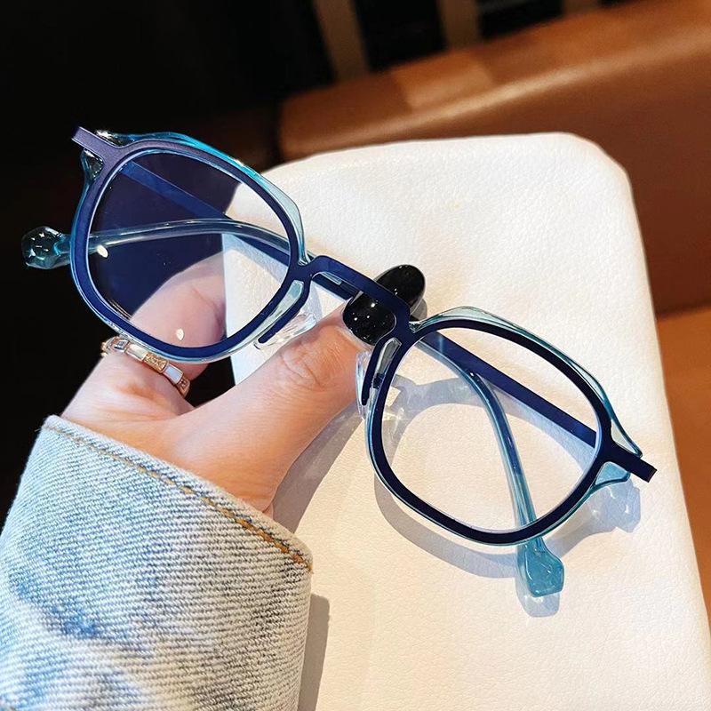 Vintage Square Reading Glasses Women Men Trend New Irregular Ultralight Small Frame Prescription Eyewear Anti Blue Light Glasses