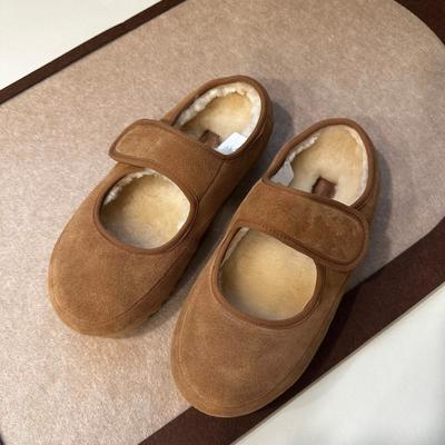 Baotou Slippers Women's Outer Wear 2025 Autumn and Winter New Soft Flat Mary Jane Shoes Ugly Cute Velcro Light Mouth Lazy Shoes