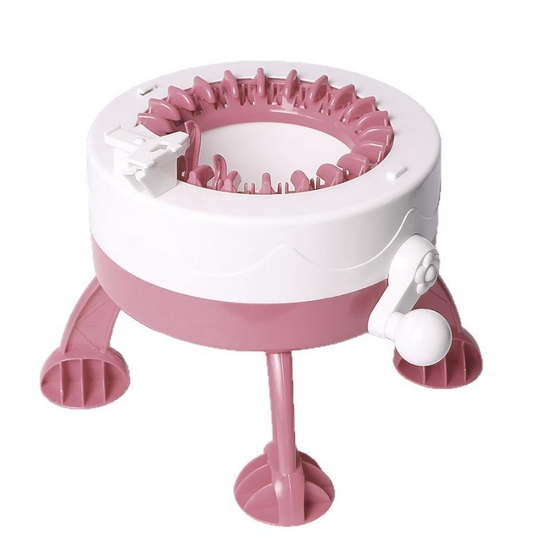 22-needle Hand Knitting Machine Complete Accessories Easy Operation for DIY Knitting Scarves Sweaters Hats Blankets Coasters