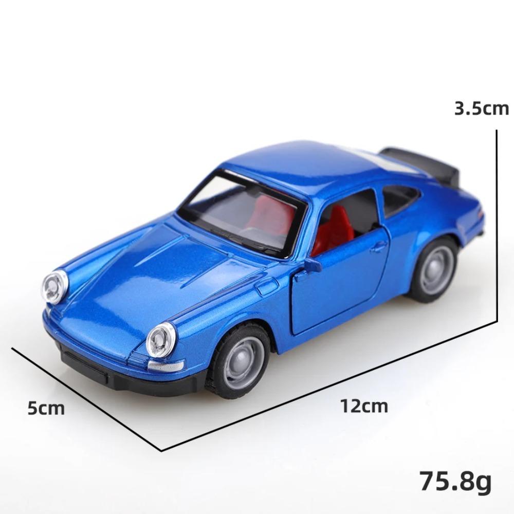 (Bagged) 1/36 Antique Special Limited Edition 911 Alloy Pullback Car, Die-cast Metal, Three Doors Openable, Boy's Toy