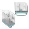 Chopstick Holder Chopstick Holder Wall Mounted   with Removable Drip Tray and Rotating Hooks for Kitchen Utensil Storage