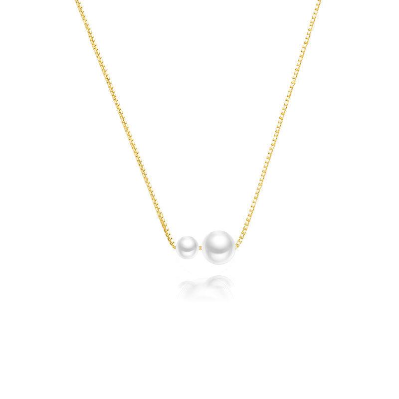 Xiaohongshu Hot Style S925 Sterling Silver Pearl Clavicle Chain - Women s Light Luxury, Niche Design, High-End Pearl Beaded Necklace 925 Silver