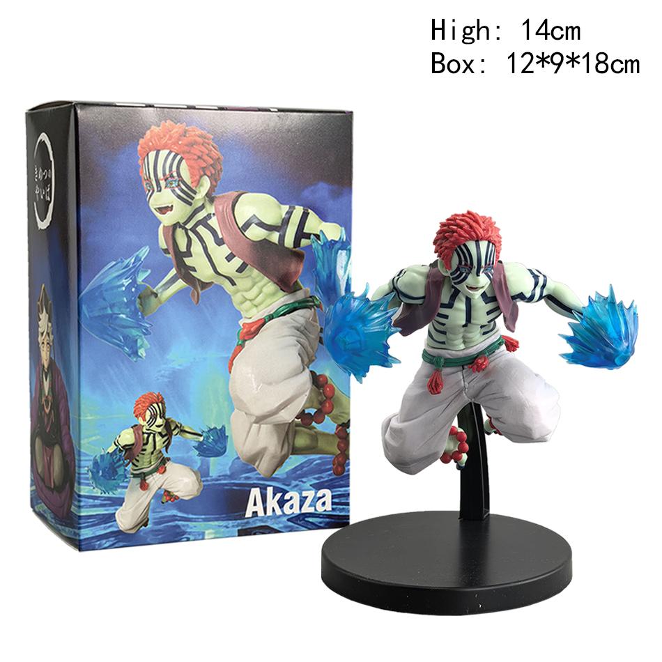 Anime Demon Slayer Noodle Stopper Akaza Douma Warrior Action Model Kids Playthings Gifts Desk Decoration Collection Decoration PVC