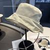 Ice Silk Farmer Hat With Wide Brim Sun Protection For Summer Casual Wear