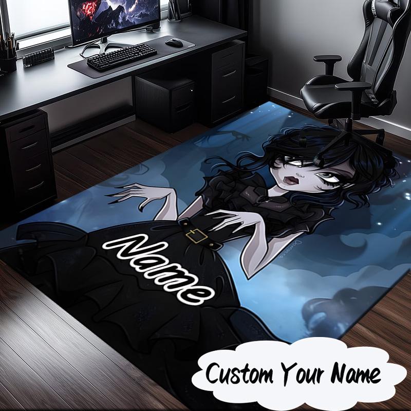 Custom Name Rug Wednesday Carpet Game Rug Area Rug Suitable for Kitchens, Homes, Offices, Living Rooms,Home Decor,Birthday Gift