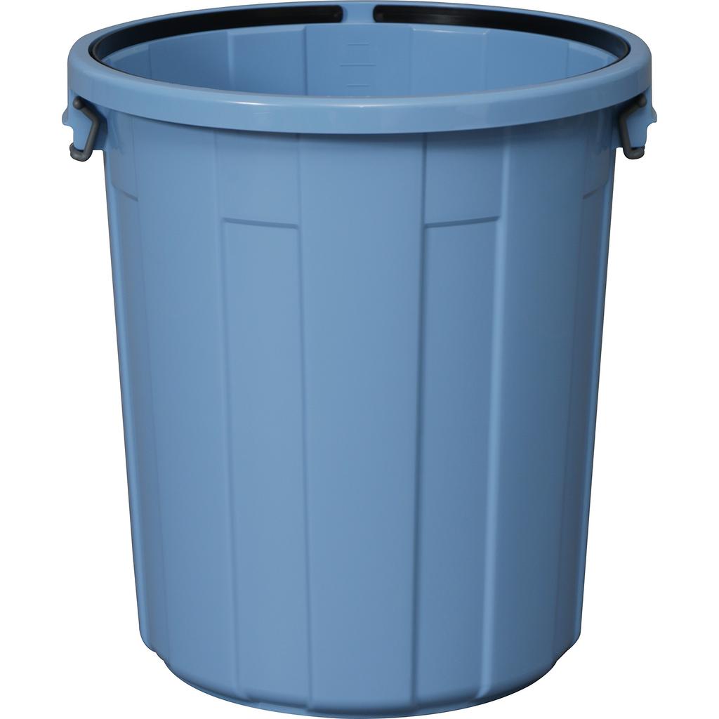 IRIS OHYAMA Trash Can Bucket Lid Sold Round Blue 120L Diameter X Height (Body Only, Separately) 60.3 65.7cm PM-120