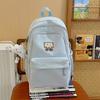 School bag Japanese simple ins cute large capacity school bag girl versatile backpack high value light casual simple bag