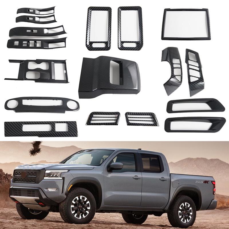 Accesorios Interiores para Nissan Frontier 21-24: Interruptores de Ventilación, Marco de la Palanca de Cambios, Reposabrazos