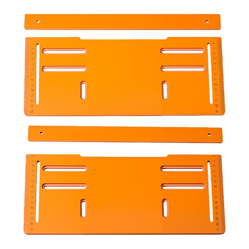 Multipurpose Cutting Guide Base Plate With Adjustable Height Angle Setting And Nonslip Surfaces For Woodworking