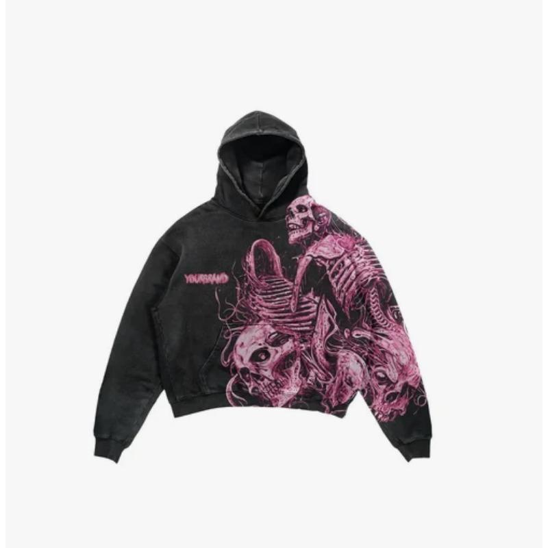 

Осень и Зима Мужская и Женская Толстовка с 3D-принтом с Узором Черепа и Элементов Ужаса, Черный Повседневный Пуловер, Подходит для Ежедневной Носки XL