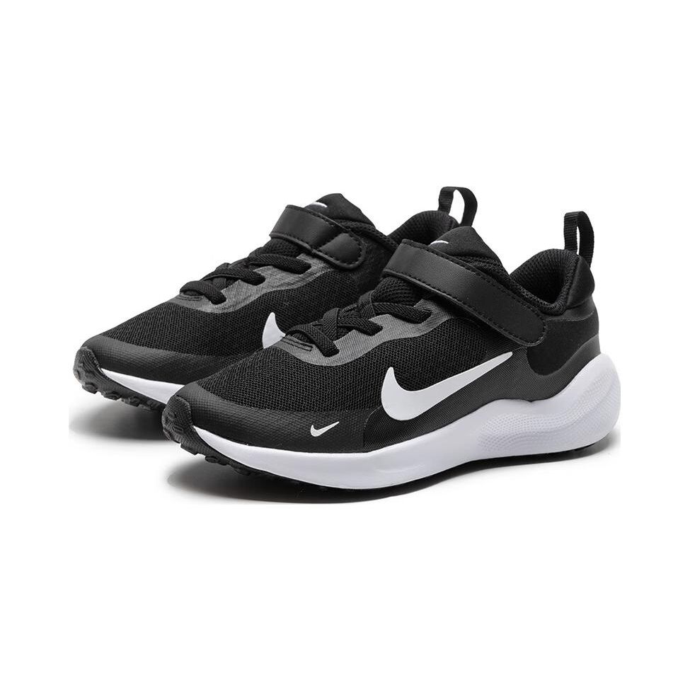 Nike Revolution 7 PS Black White Kids Sneakers FB7690-003