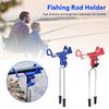 360Degree Rotatable Adjustable Fishing Rod Holders Self-Locking Fish Pole Bracket Ground Bank Fishing Rod Rack Stand Fish Pole Holder