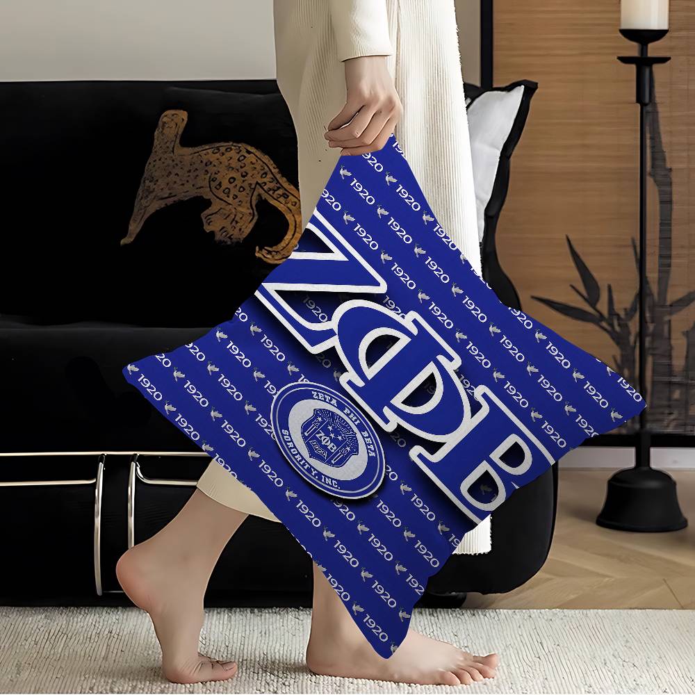 Zeta Phi Beta Pillow Gift Home Office Decoration Pillow Bedroom Sofa Car Cushion Coverpillow Case