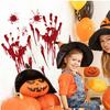 New Halloween Blood Handprint Blood Footprint Bedroom Living Room Wall Stickers