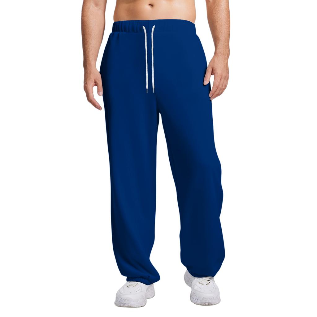 Men's Relaxed-Fit Casual Sweatpants With Stretch Waistband And Drawstring