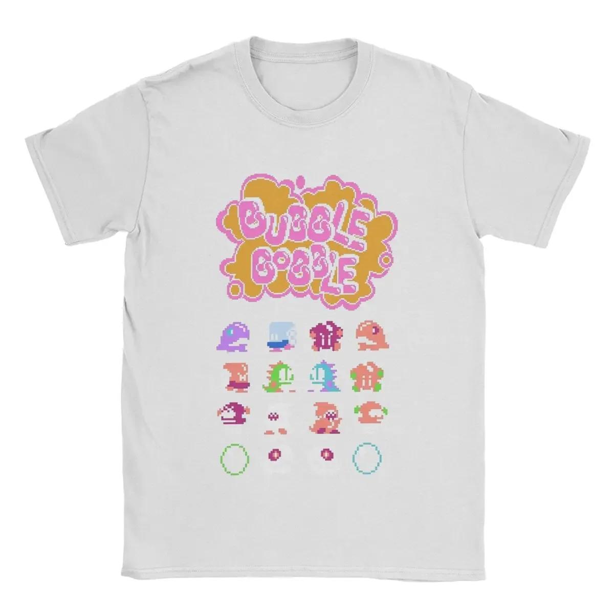 

2025 Игра Bubble Bobble Фиолетовые футболки Мужские Женские Новинка Хлопковые футболки Круглый вырез Короткий рукав Футболки Подарок на день рождения Одежда Топ S