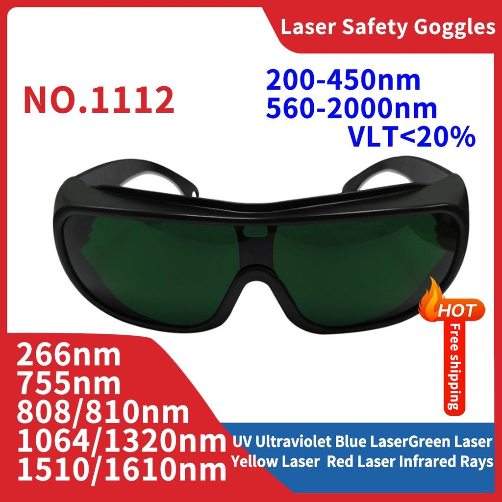 Beauty Laser Treatment Protective Goggles Eyewear 200nm-2000nm Hair Removal Eye Protection Safety Lazer Glasses for Work