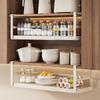 Retractable Kitchen Hanging Storage Rack for Paper, Cling Film, and Utensils